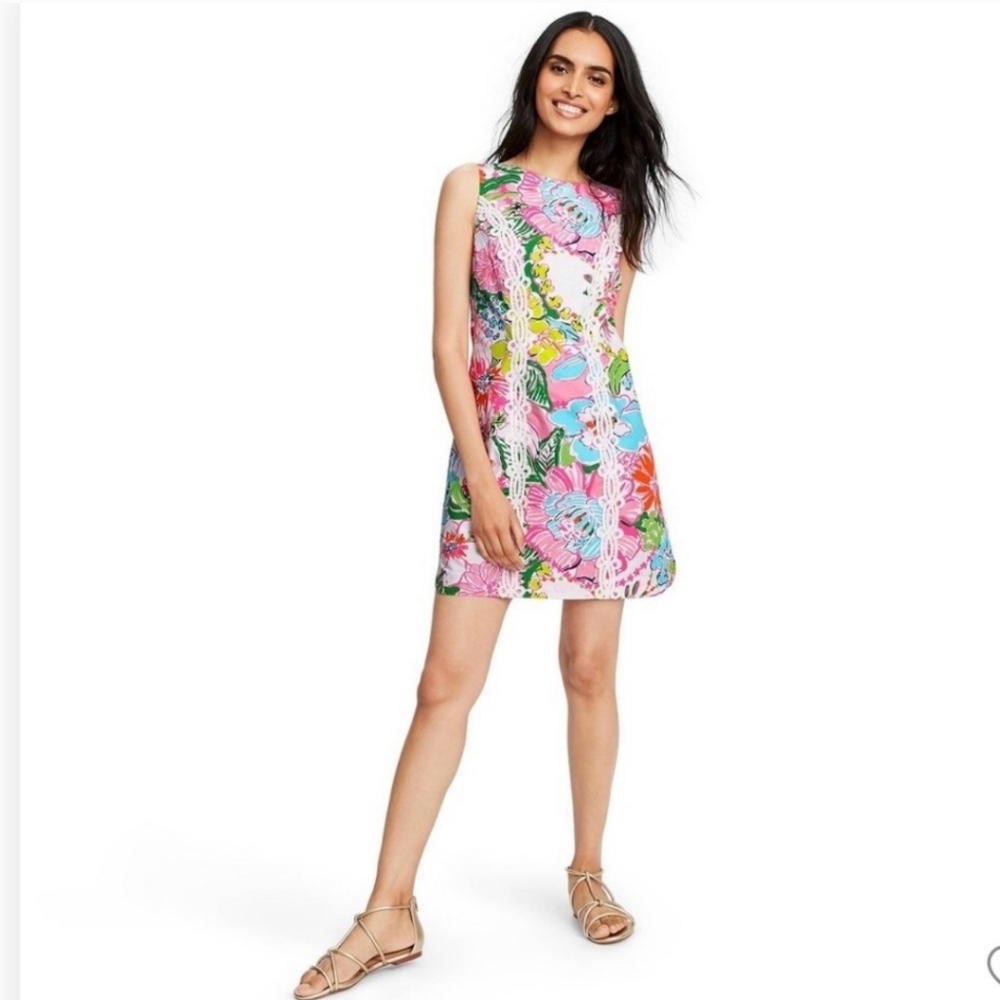 Lilly Pulitzer For Target Nosey Posey 20th Anniversary Floral Sheath Dress